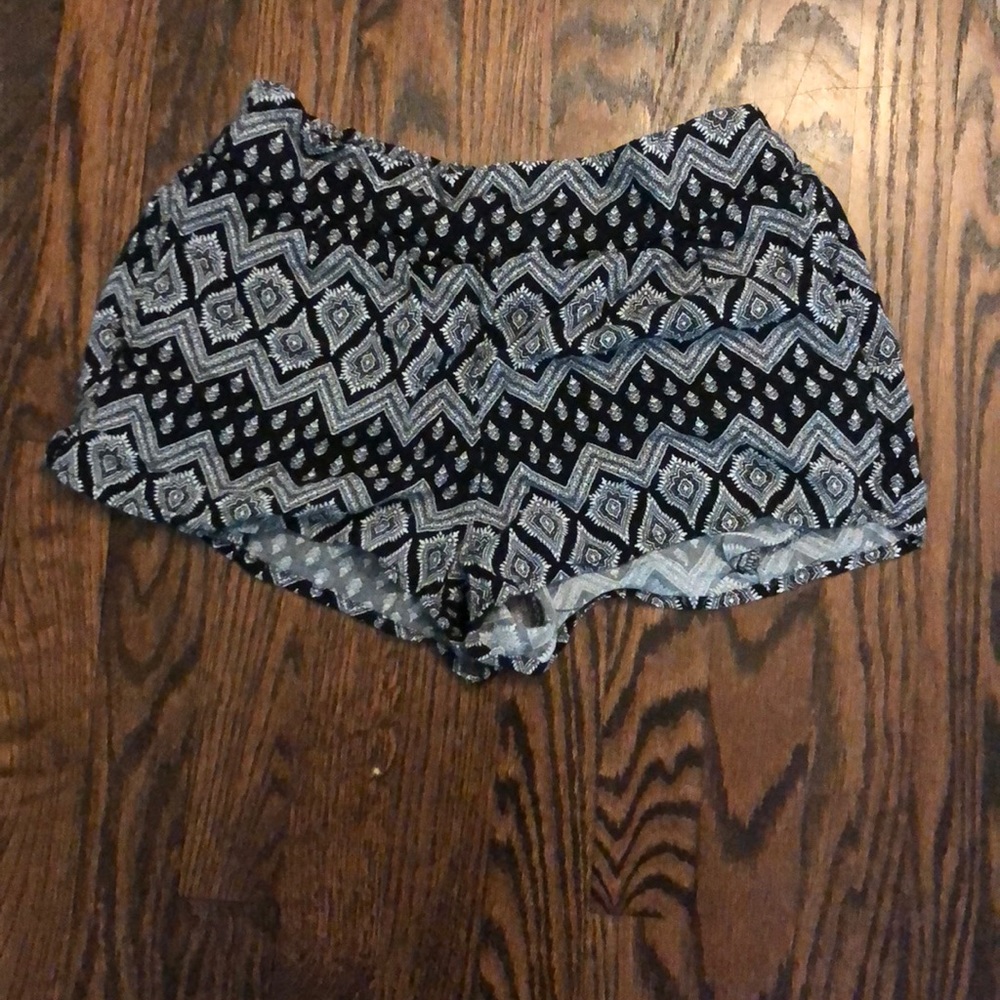 Black and White Shorts